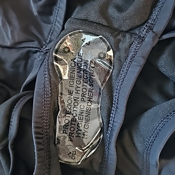 Meet Curve Black Cross Front Mesh One-piece Swimsuit, Size XL, NWT - Picture 6 of 8